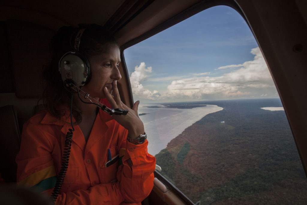 Emanuela Evangelista-helicopter-river-amazon forest